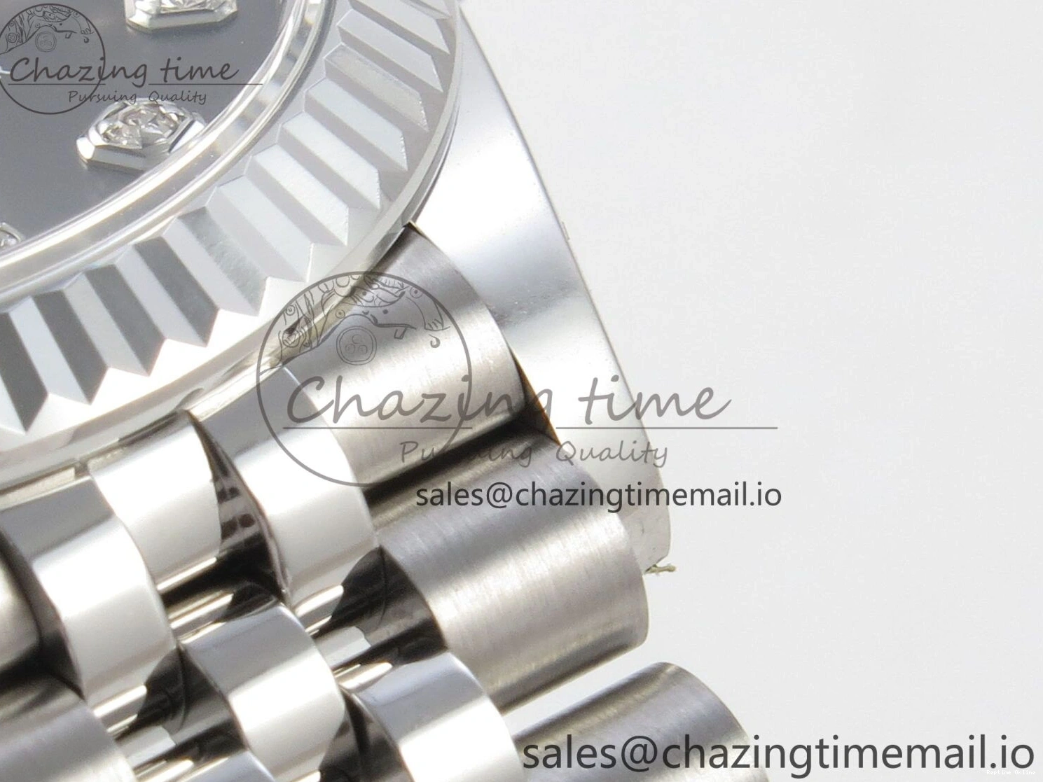 0228 Popular DateJust 31 278274 THBF 1:1 Best Edition 904L Steel Gray Diamond Dial on SS Jubilee Bracelet HZ Cal. 5